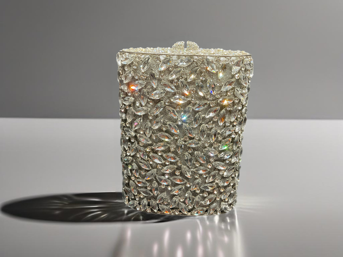 Flask Swarovski crystal purse