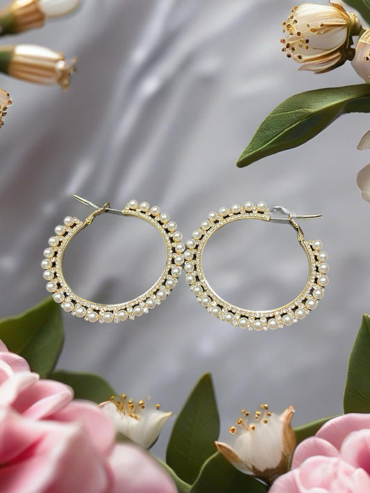Pearls Of Perfection Hoop earrings