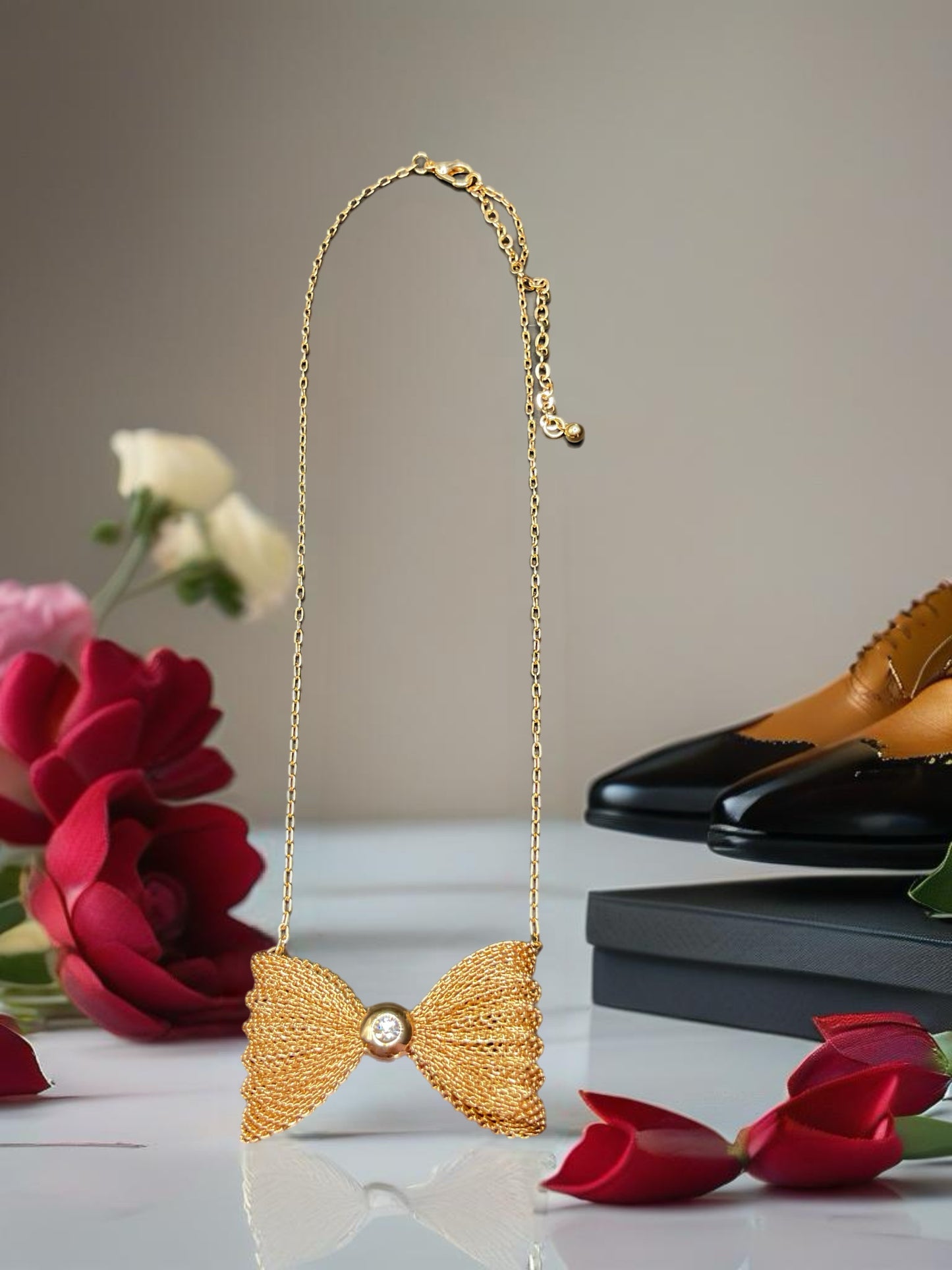 Wrapped in a bow- necklace