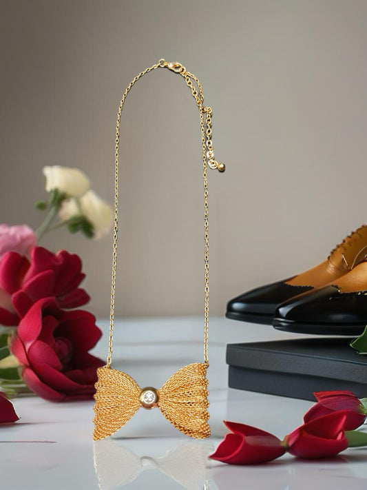 Wrapped in a bow- necklace