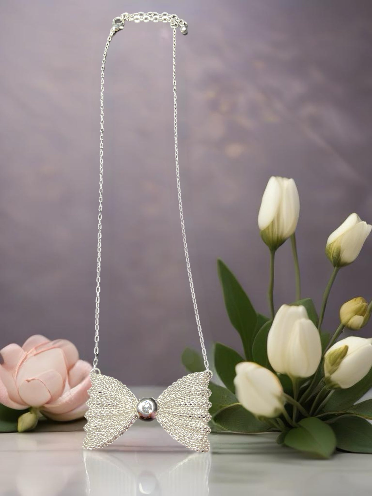 Wrapped in a bow- necklace