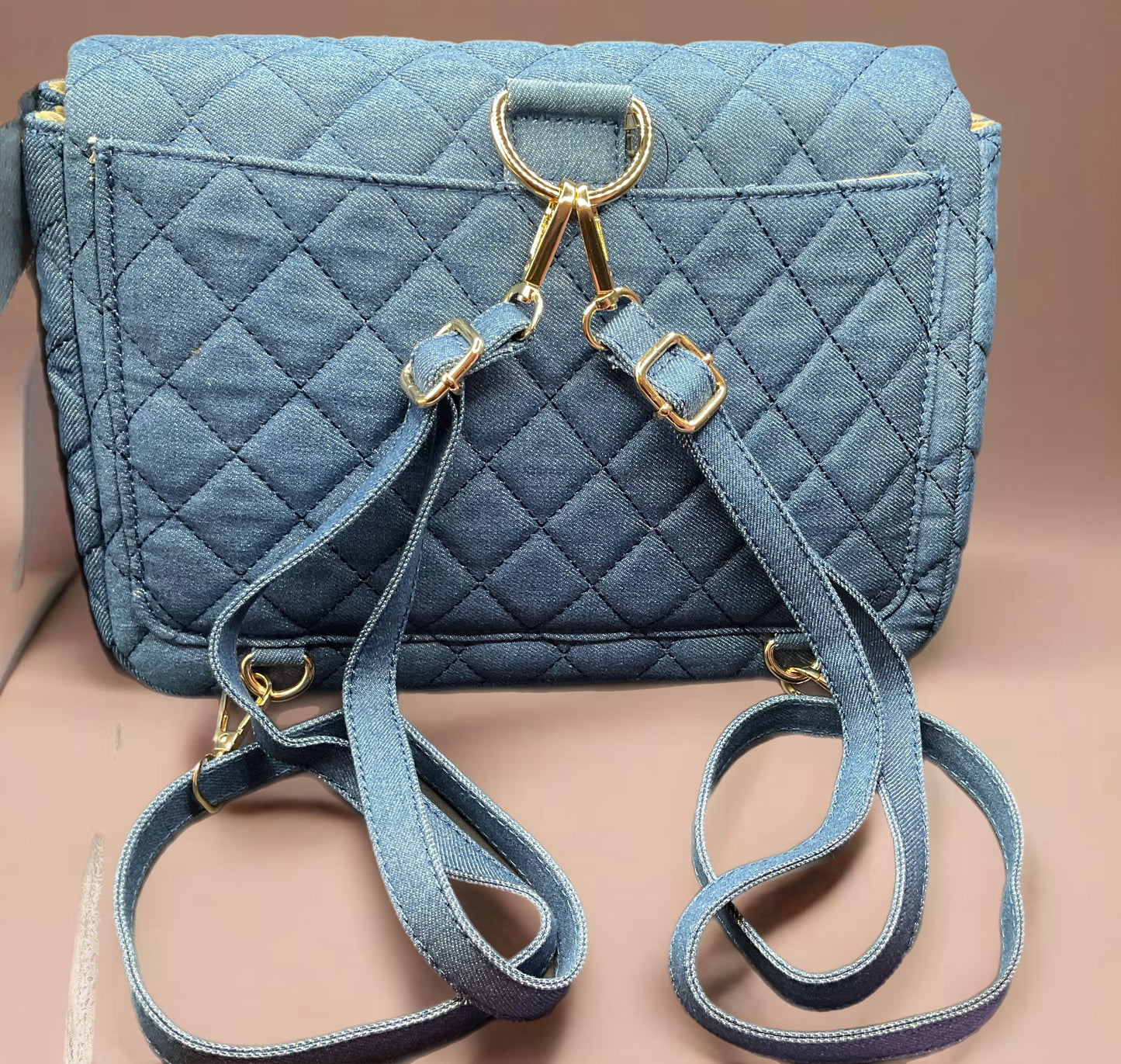 Denim Backpack- Handbags