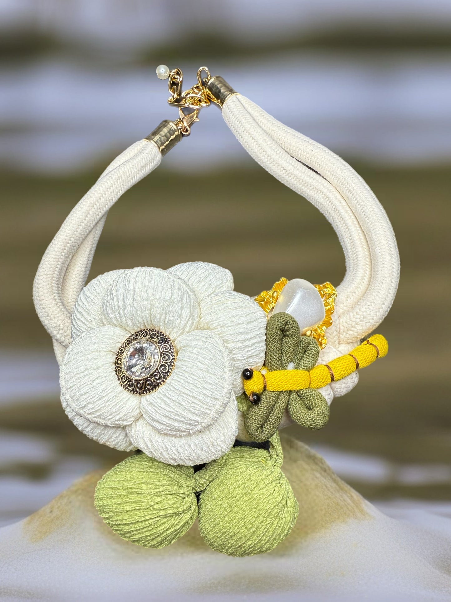 Lemon Blossom Flower-Necklace