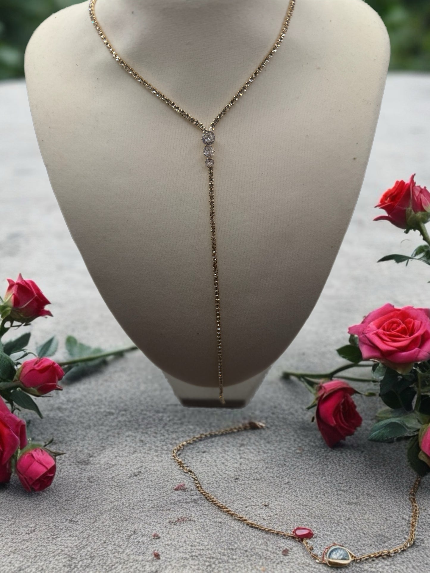 Moonlight Cascade Drop- Necklace