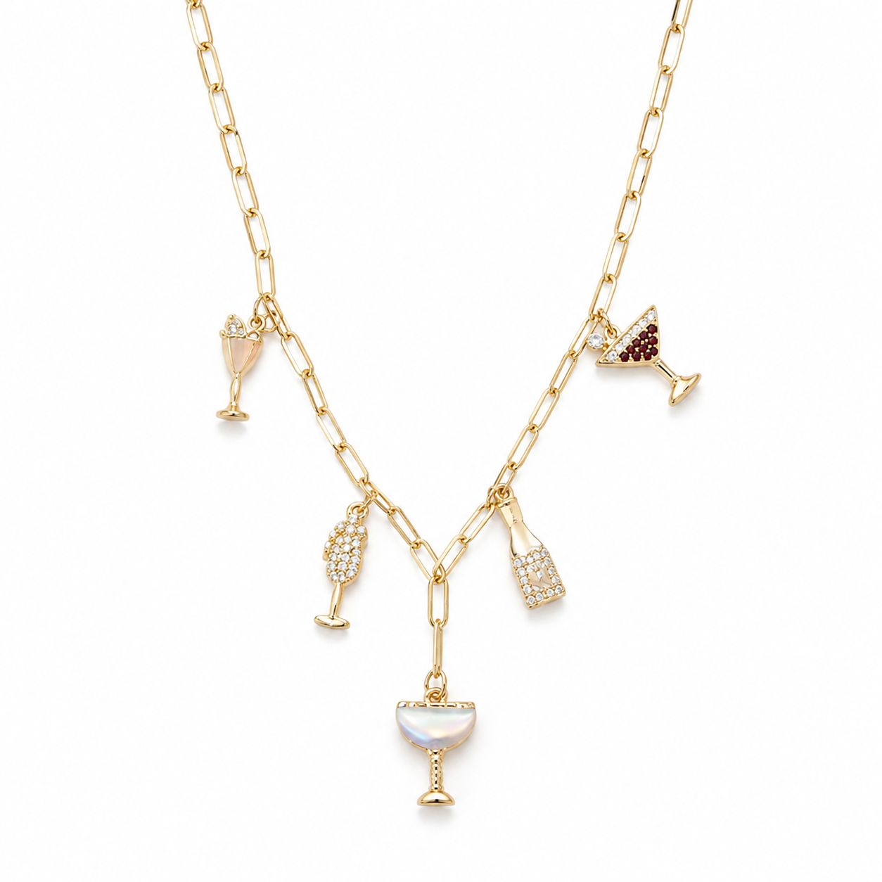 The Clink Clink Charm-Necklace
