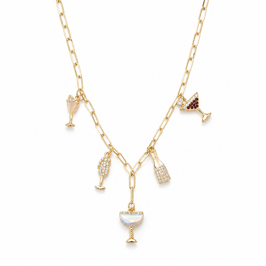 The Clink Clink Charm-Necklace
