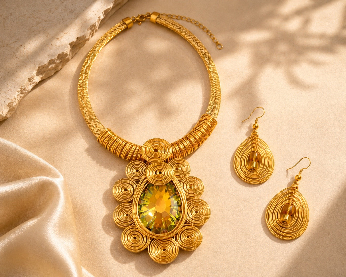 The Swirly Girl-Necklace Set