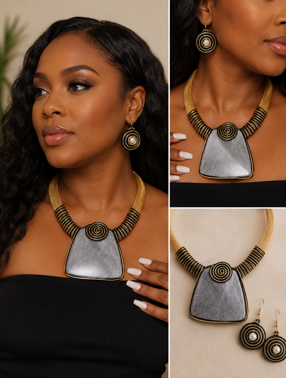 Caught in the Swirl- Necklace
