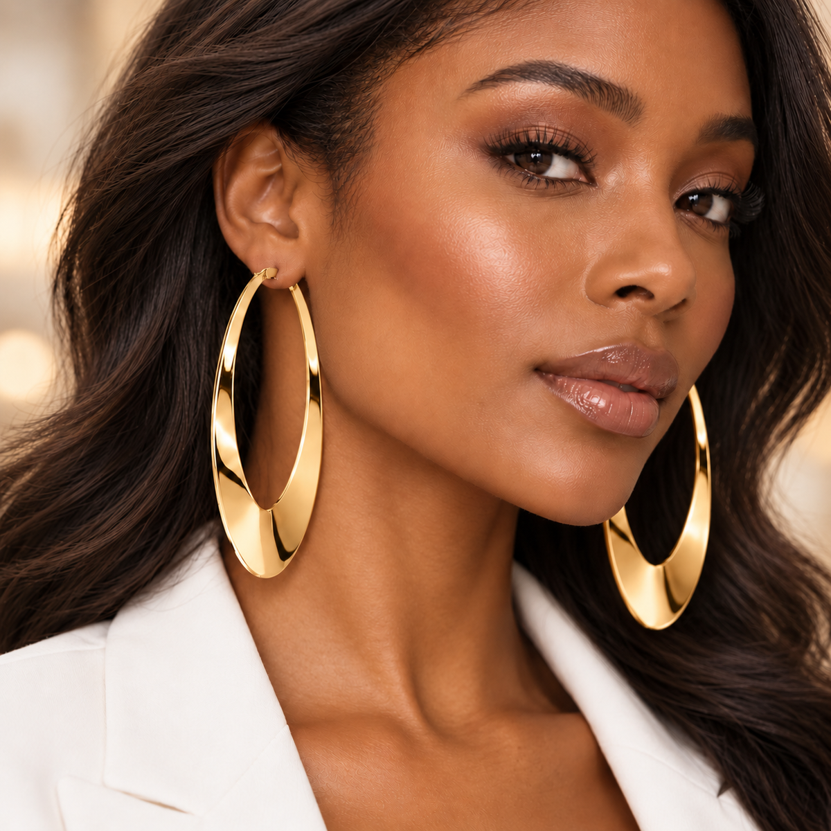 No Small Talk Hoop- Earrings