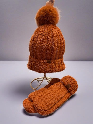 Knit Beanie & Gloves