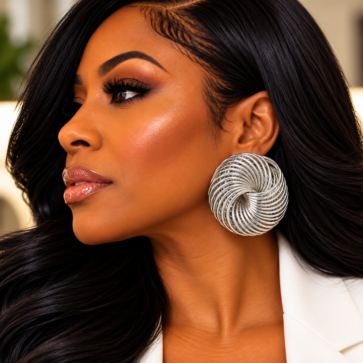 Twist & Shine Hoop- Earrings