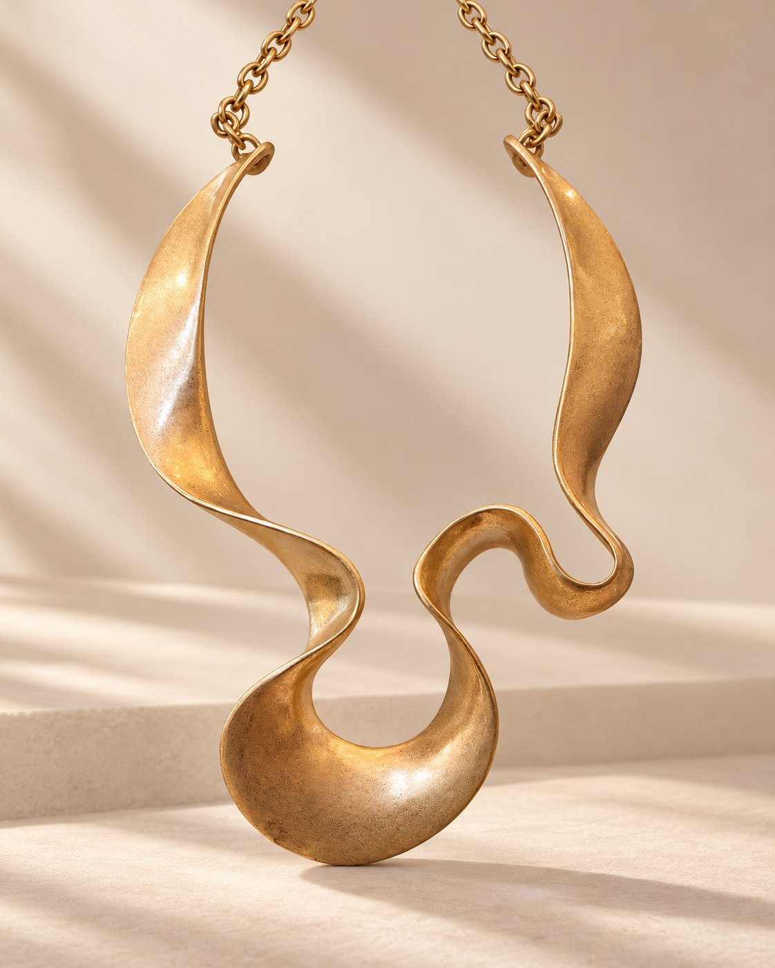 Golden Curves- Necklace