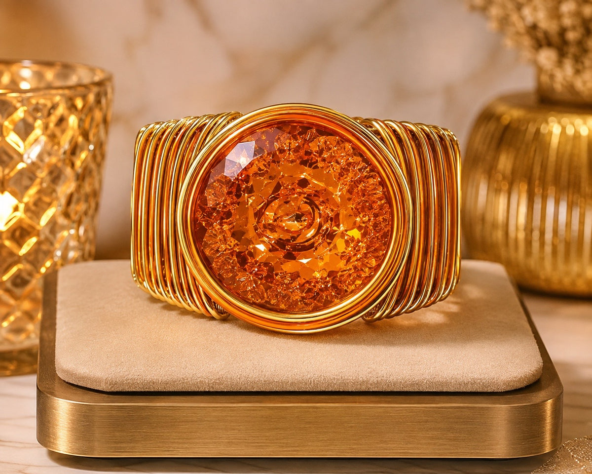 The Amber Orbit Necklace & Bracelet