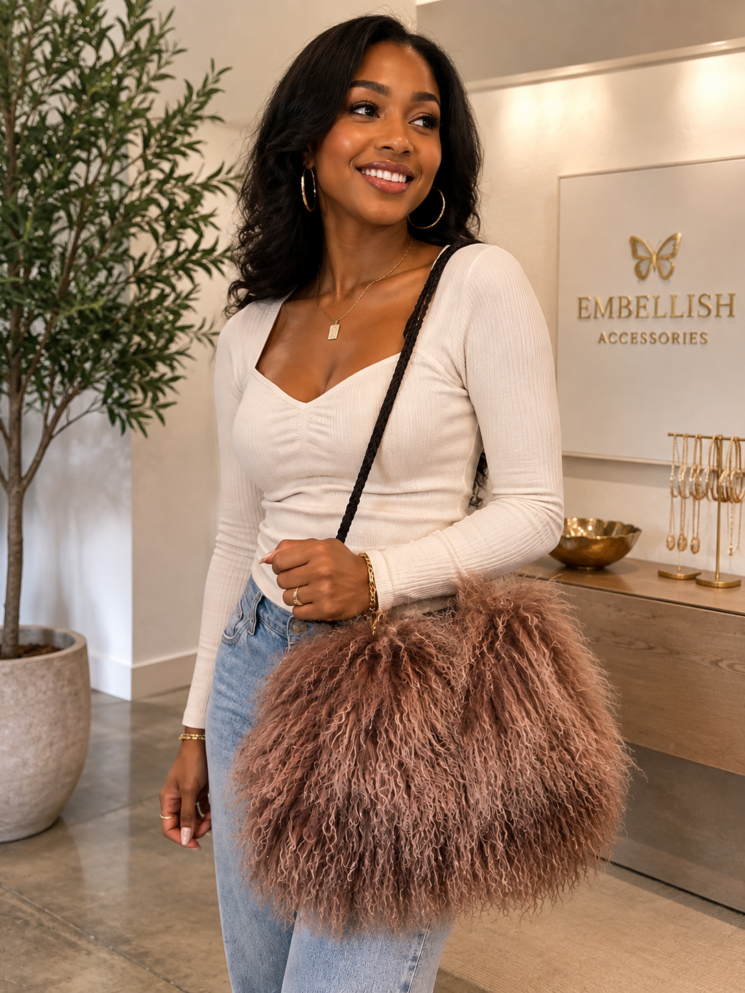 Cloud Nine Cross Body without Fox Tail -Purse