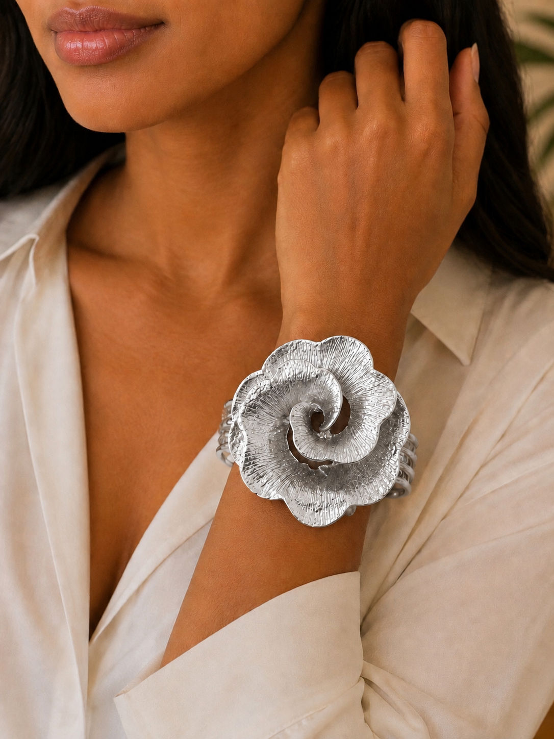 Floral Opulence Cuff- Bracelet