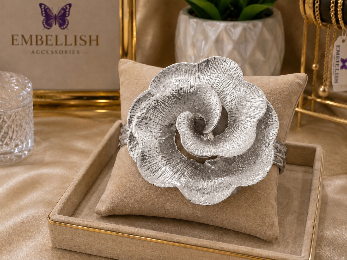 Floral Opulence Cuff- Bracelet