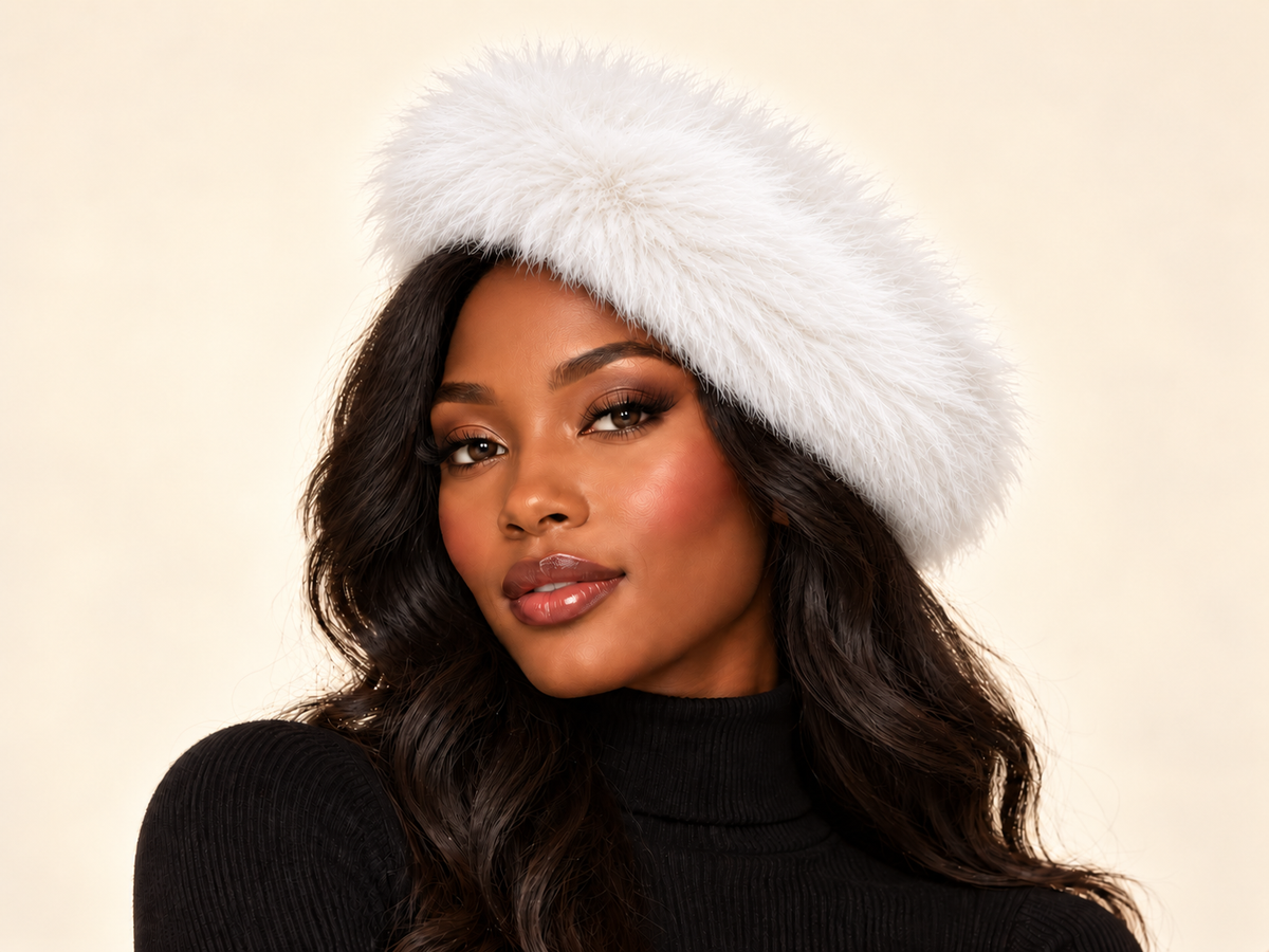Fur And Fabulous Beret -Hats