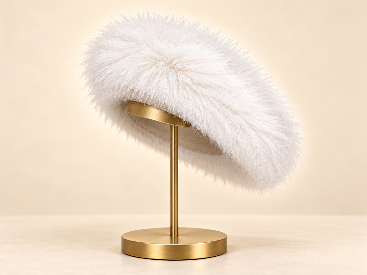 Fur And Fabulous Beret -Hats