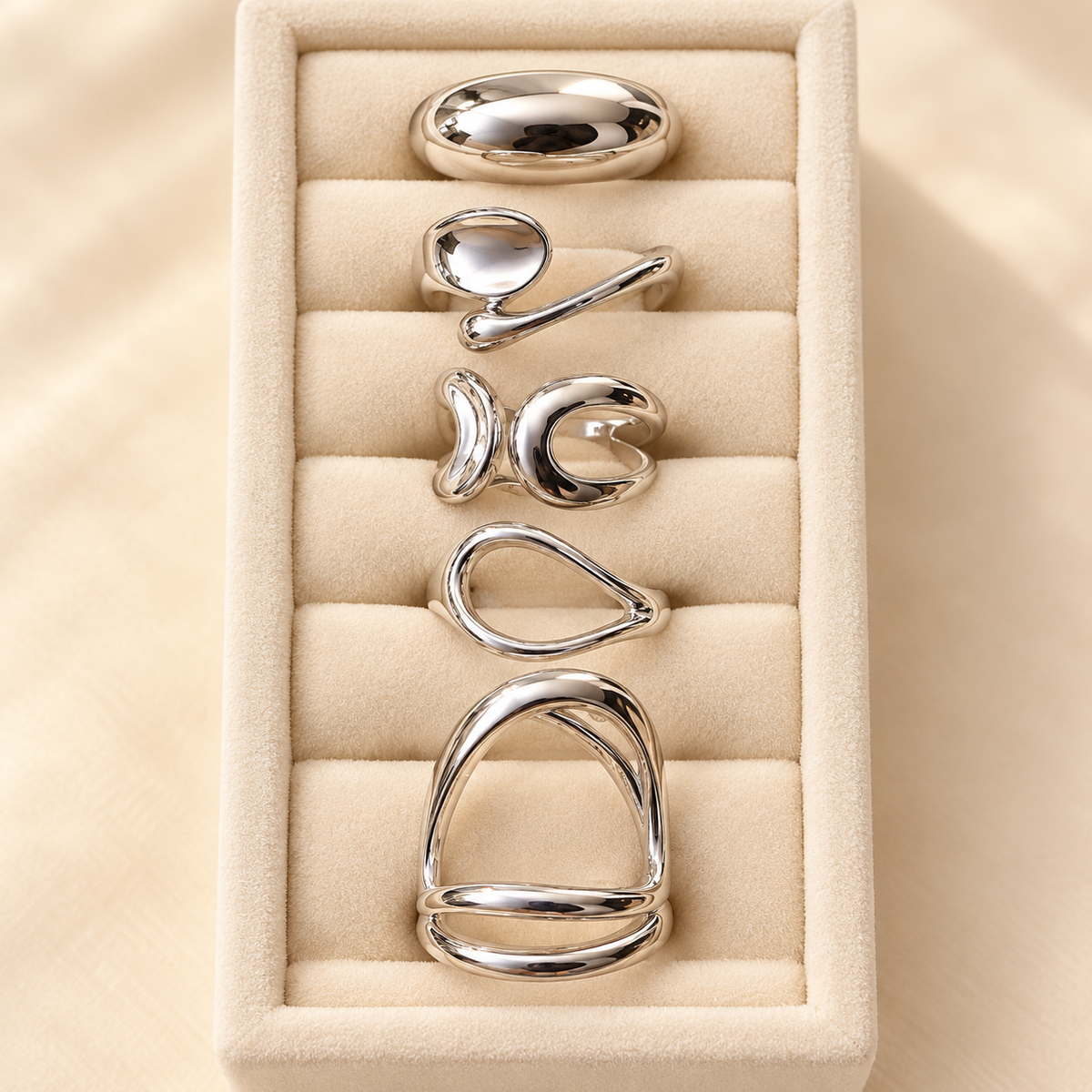 The Silver Attitude Ring Collection