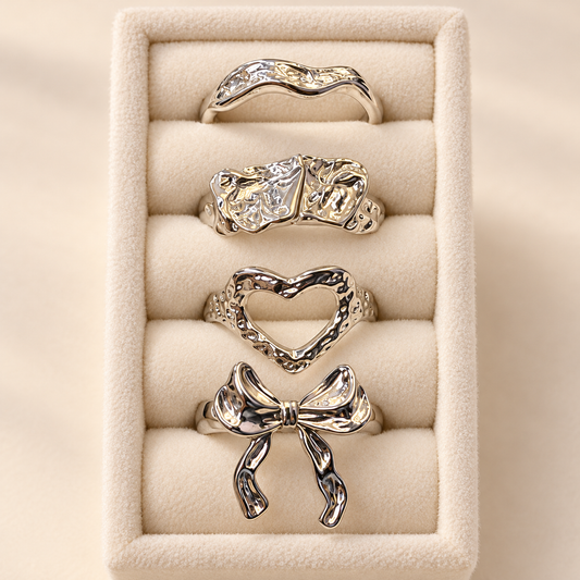 The Silver Attitude Ring Collection