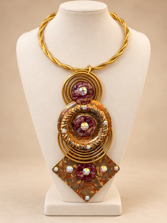 Glided Stars Necklace