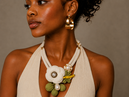 Lemon Blossom Flower-Necklace