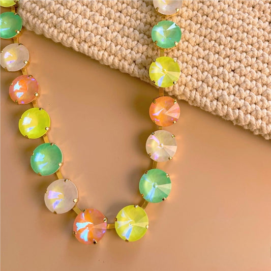 Mango Mint- Nadine Tennis Necklace- Specialty
