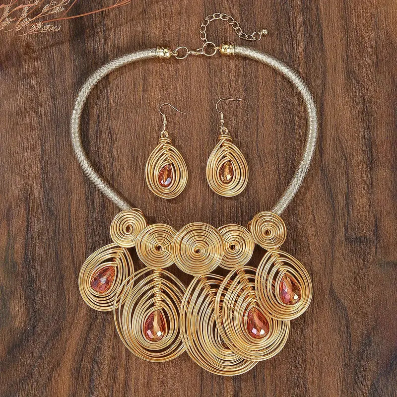 Teardrop Cascade Necklace